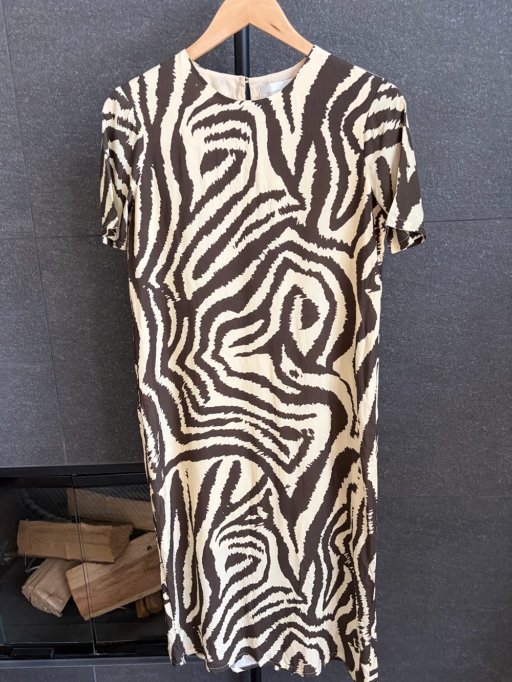 Anthropologie Corey Lynn Calter Zebra Maxi Tee Dress Size XSP - Picture 12 of 14